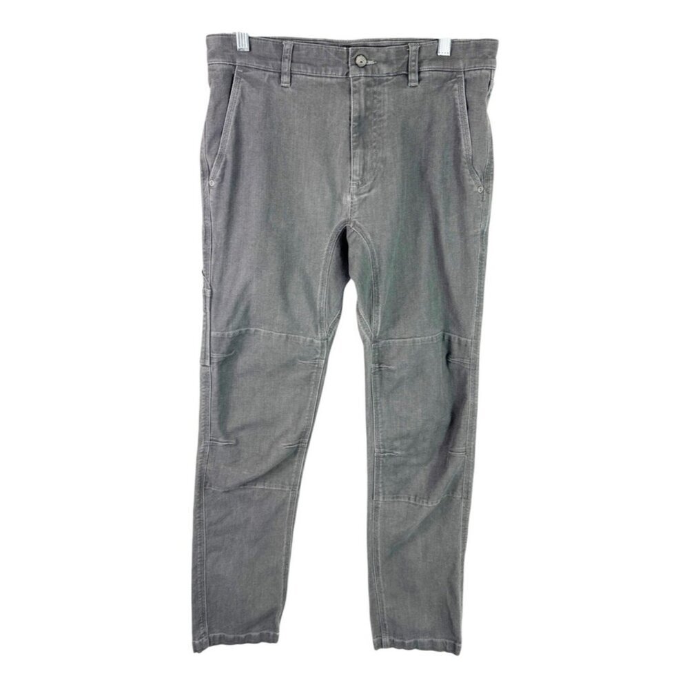 Faherty Men's 30 DIY Utility Pant Gray Reinforced Knee‎ Inseam 30.25"